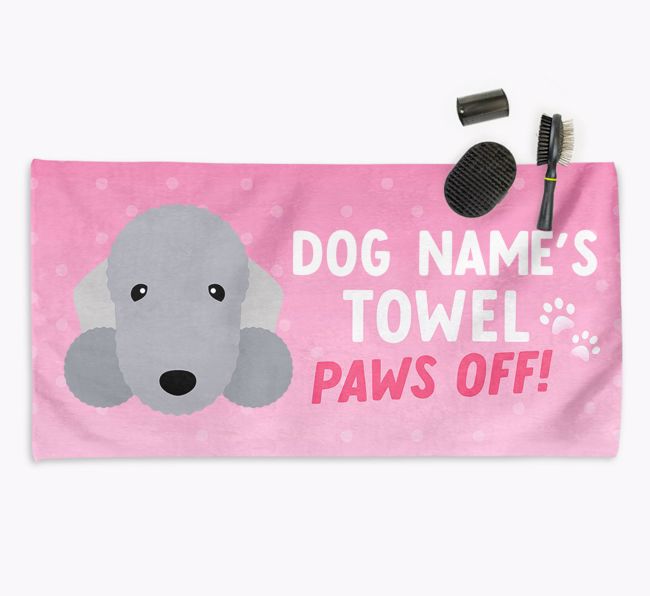 Paws Off Personalized Towel for your {breedFullName}